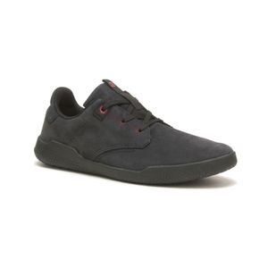 Zapatillas Urbanas Cat Para Hombre Cuero Negro