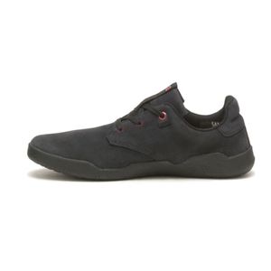 Zapatillas Urbanas Cat Para Hombre Cuero Negro