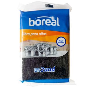 Esponja BOREAL Fibra para Ollas Bolsa 2un