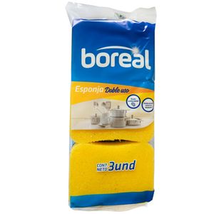 Esponja BOREAL 2 en 1 Bolsa 3un