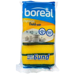Esponjas BOREAL 2 en 1 Bolsa 6un