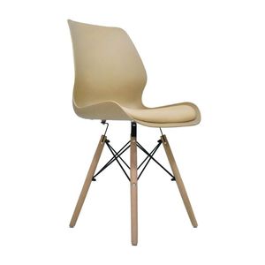 Silla de Diseño Decorativa Brent Polipropileno Arena Bonno