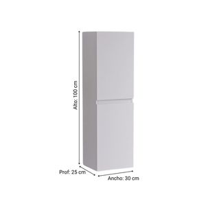 Mueble Llateral Milan 30cm Blanco