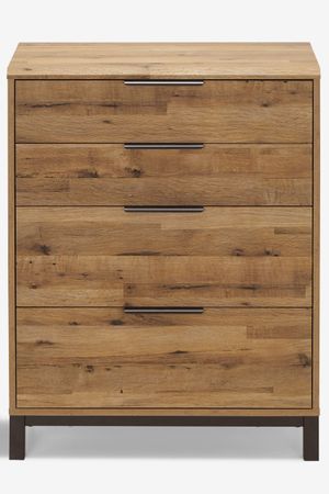 Cómoda Alta Beta color Marrón 4 cajones TU MESITA