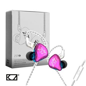 Audífonos In-Ear Gamer con micro KZ ZST X Purpura