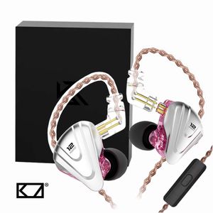Audífonos In-Ear Gamer con micro KZ ZSX Terminator Purpura