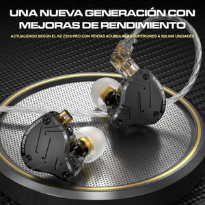 Audífonos In-Ear Gamer con micro KZ ZS10 PRO X Negro