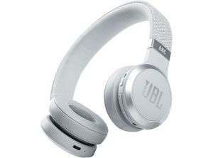 Jbl Live 460nc- Auriculares Inalámbricos, Batería Duradera Y Control De Asistente Por Voz,Blanco