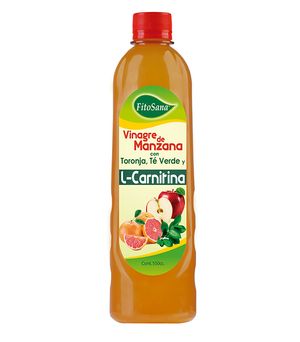Vinagre de Manzana con L-Carnitina y Te Verde Fitosana 550ml
