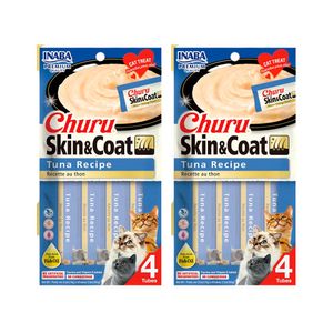 Churu Skin & Coat Snack Húmedo Para Gatos Atun X 8Un