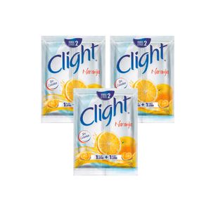 Pack Bebida Instantánea en Polvo CLIGHT Naranja con Splenda Sobre 7g x 3un