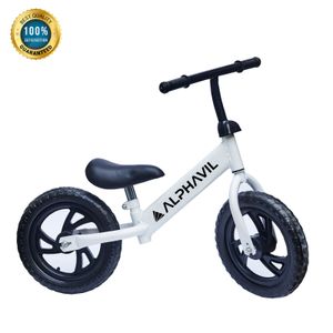 Bicicleta De Balance Para Niños Alphavil  ADB200020 Blanco