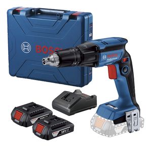 Atornillador para Drywall 1/4" 18V Brushless 2 Bat 2.0 Ah Bosch GTB 185-LI