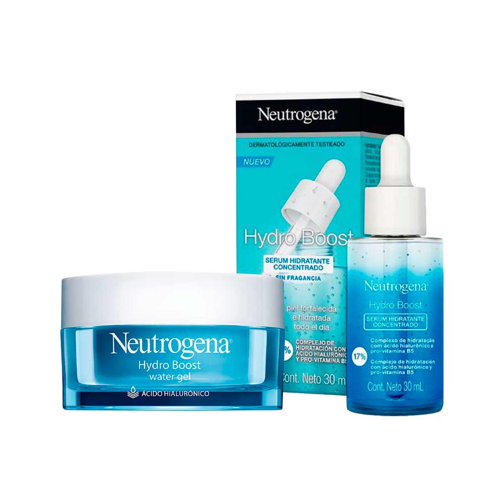 Pack Neutrogena Crema Hidratante Facial Hydroboost Water Gel 50ml Serúm Hydro Boost 9521