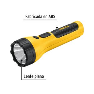 Linterna Plástica Recargable de Led, 120 Lúmenes Pretul 26101