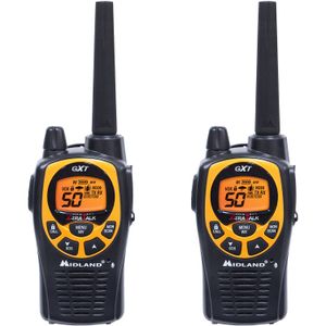 Radio Midland Gxt1030Vp4 a Prueba de Agua de Dos Vías Uhf de 50 Canales Amarillo Par