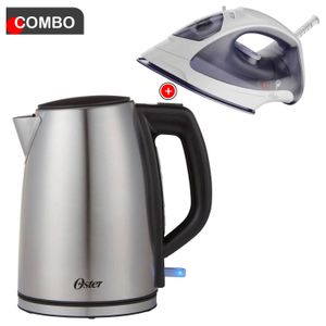 Combo Oster Hervidor BVSTKT673SS Plancha GCSTBS3802
