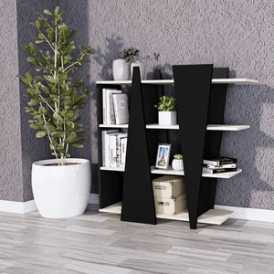 Estante Moderno Nataly color Negro/Ceniza TU MESITA