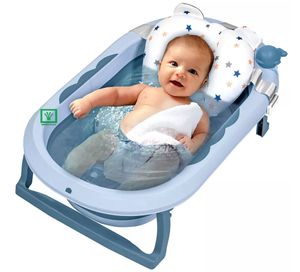 Bañera Tina de Baño Plegable Ballenita Con Termómetro