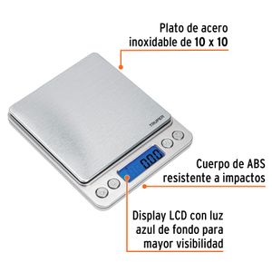 Balanza digital de Precision 500g Truper 102316