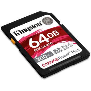 Tarjeta de Memoria Kingston Canvas React Plus Uhs Ii Sdxc de 64Gb