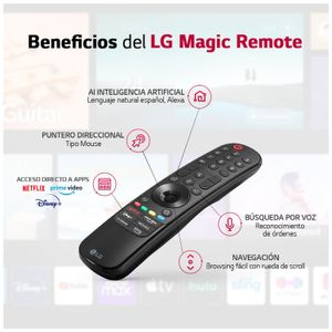 Televisor LG 65" NanoCell Smart TV Ultra HD 4K con ThinQ AI 65NANO77SRA