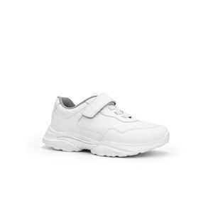 Zapatillas Escolares de Cuero para Niños Par&ss JA24-CG825 Blanco
