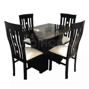 Juego de Comedor Alto Hogar 4 Sillas Levana Beige