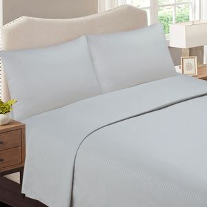 Sábana Embossed Micro Taupe 2 Plazas