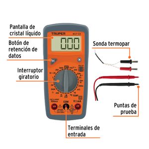 Multímetro Multitesters Digital Junior 10401 Truper