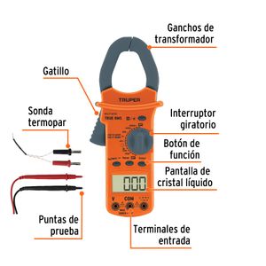 Multímetro Multitesters Digital Profesional Gancho RMS 10404 Truper