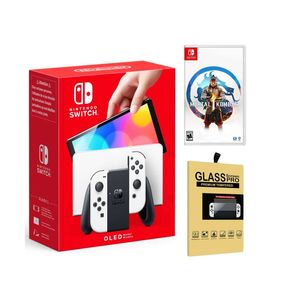 Consola Nintendo Switch Oled Blanca + Mortal Kombat 1 + Mica