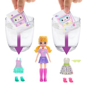 Muñeca Polly Pocket Fiesta Disco Fashion Reveal
