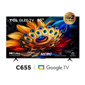 Televisor TCL 85" 85C655 Qled Google Tv 4K Ultra HD