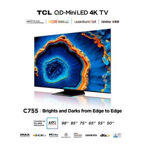 Televisor TCL 98" 98C755 QD-MiniLED Google Tv 4K Ultra HD
