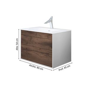 Mueble de baño con 2 cajones estructura Mdf