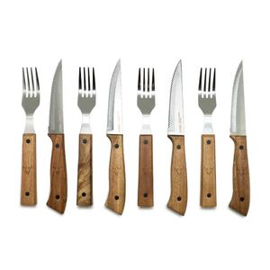 Cuchillos y Tenedores x 8 piezas Wayu