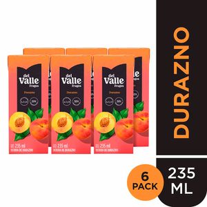 Néctar FRUGOS Durazno Caja 235ml Paquete 6un