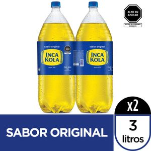 Gaseosa INCA KOLA Botella 3L Paquete 2un