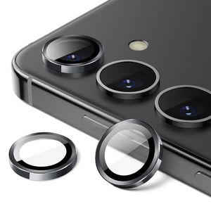 Protector de camara para Samsung Galaxy S24 / S24 Plus, transparente con borde negro