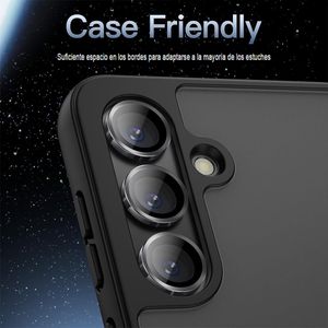 Protector de camara para Samsung Galaxy S24 / S24 Plus, transparente con borde negro