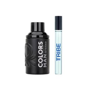 Pack Perfume Benetton Colors Black + Spritzer 10Ml