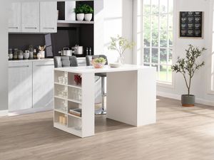 Isla Central para Cocina Selena color Blanco/Duna TU MESITA
