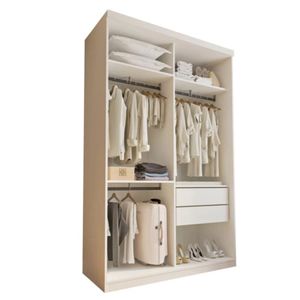 Armario Vestidor Minerva color Blanco 2 cajones TU MESITA