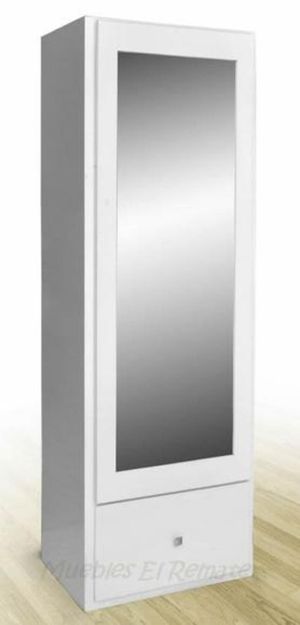 Armario Wendy con espejo deslizable color Blanco TU MESITA