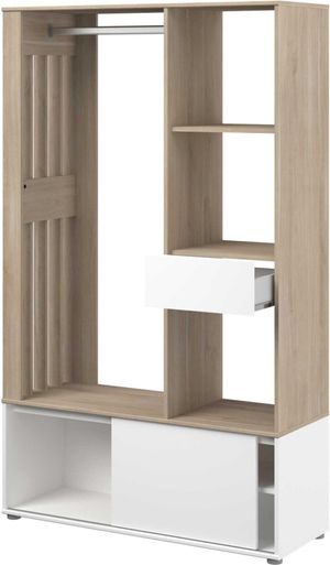 Vestidor Moderno Alpha color Roble/Blanco TU MESITA