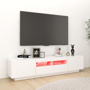 Mueble de TV Jack con luces LED color Blanco TU MESITA 3 puertas