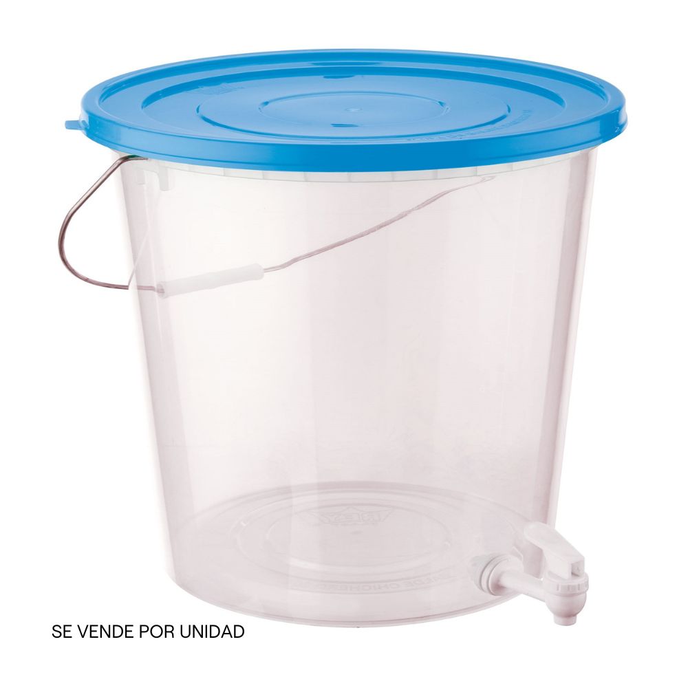 Balde chichero 20 litros con tapa comercial y caño Reyplast - Real Plaza