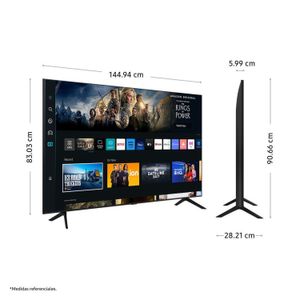 Televisor Samsung Smart TV 65" Crystal UHD 4K UN65CU7000GXPE