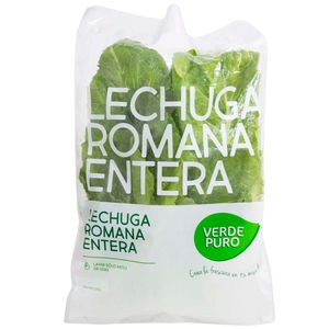 Lechuga Romana Entera VERDE PURO Bolsa 200g
